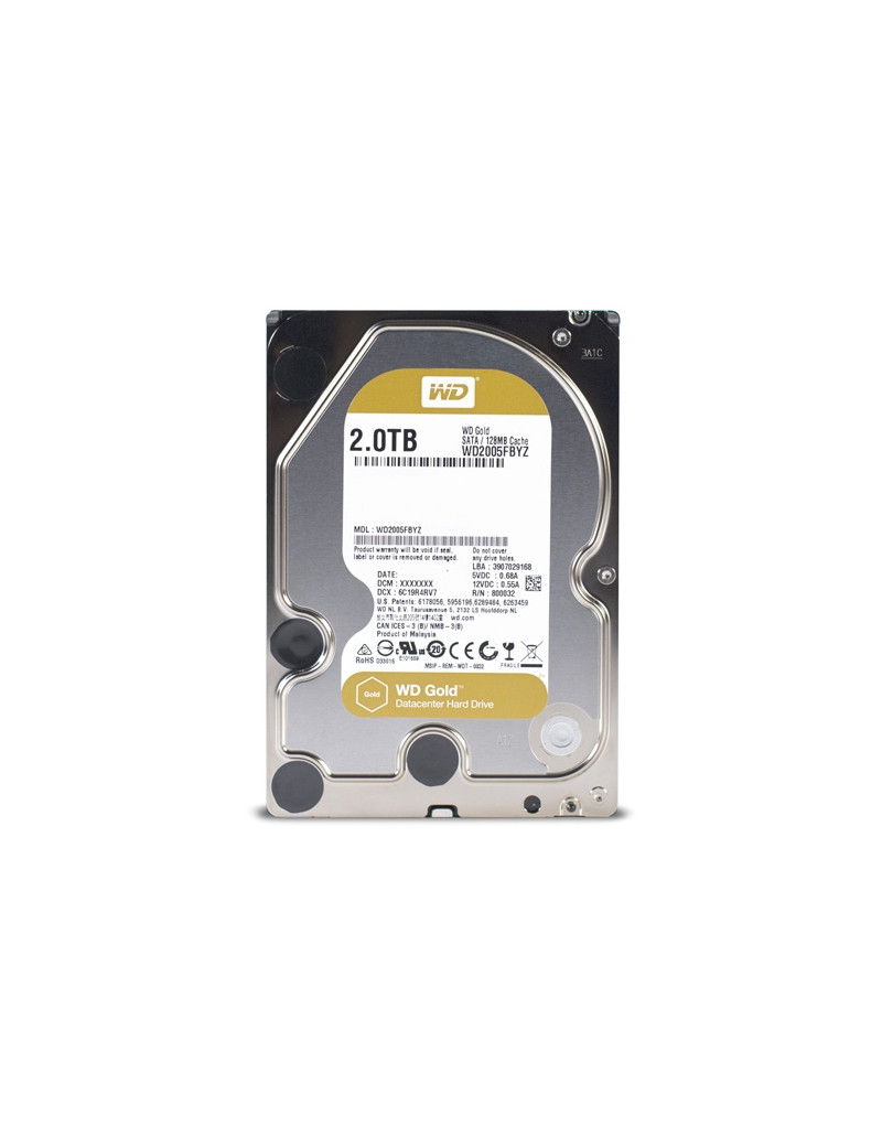 HDD WD 2TB 7200rpm 128MB WD2005FBYZ Gold - 1 HDD WD 2TB 7200rpm 128MB WD2005FBYZ Gold - 1