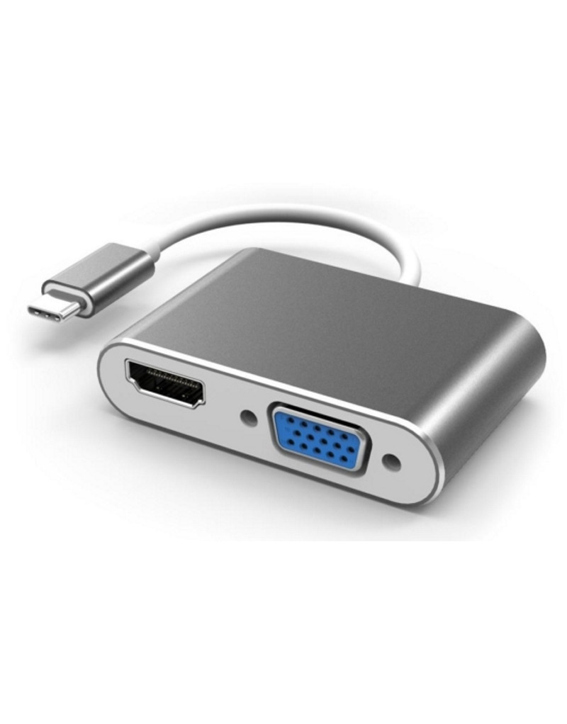 Adapter-konvertor TIP C na HDMI+VGA FAST ASIA - 1