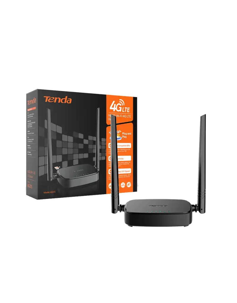  Wireless 4G LTE Router Tenda 4G05 N300/sim slot/1xWan/1x Lan/2 External 4G/3G/2---  - 1