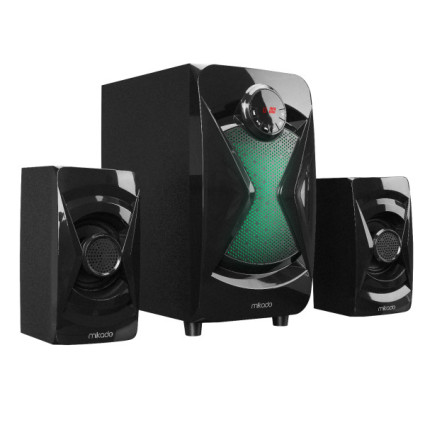 Zvučnici 2.1 Mikado MD-370BT 38W  Bluetooth crni  - 1