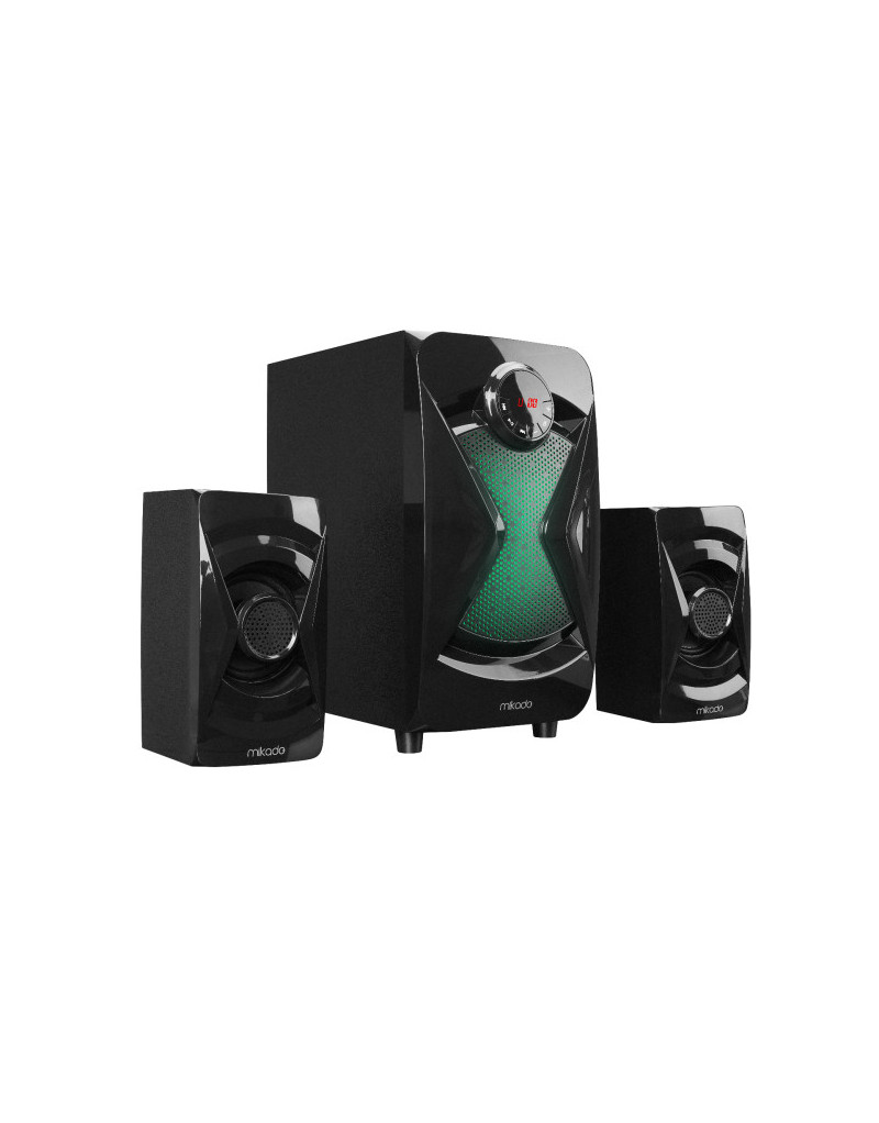 Zvučnici 2.1 Mikado MD-370BT 38W Bluetooth crni - 1 Zvučnici 2.1 Mikado MD-370BT 38W Bluetooth crni - 1