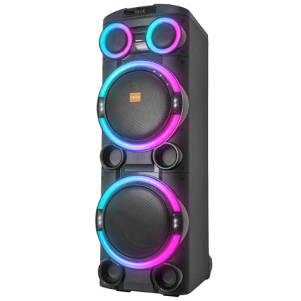 Zvucnik Mikado MD-104KP 200W, 12V 14000mAh USB, Bluetooth, micro SD crni  - 1