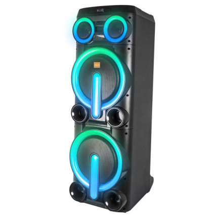 Zvucnik Mikado MD-103KP 200W, 12V 14000mAh USB, Bluetooth, micro SD crni  - 1