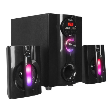 Zvučnici 2.1 Mikado MD-95BT 20W FM, Bluetooth, SD, USB crni  - 1