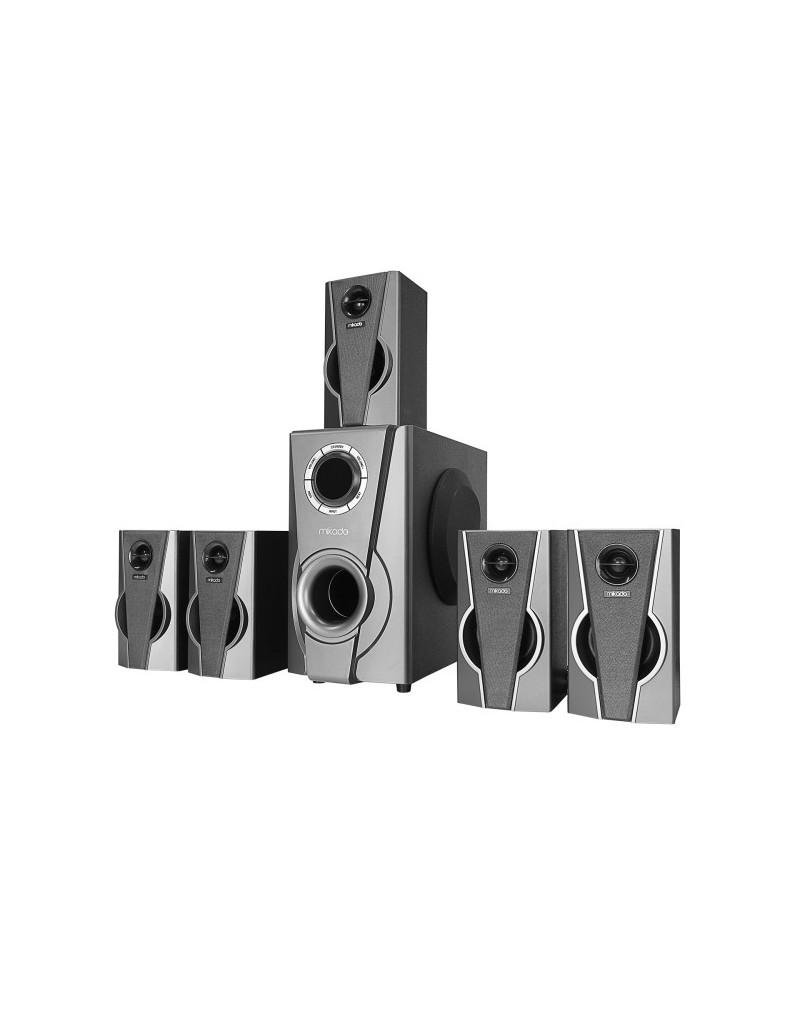 Zvučnici 5+1 Mikado MD-672BT 120W FM, SD, USB, Bluetooth crni - 1 Zvučnici 5+1 Mikado MD-672BT 120W FM, SD, USB, Bluetooth crni - 1