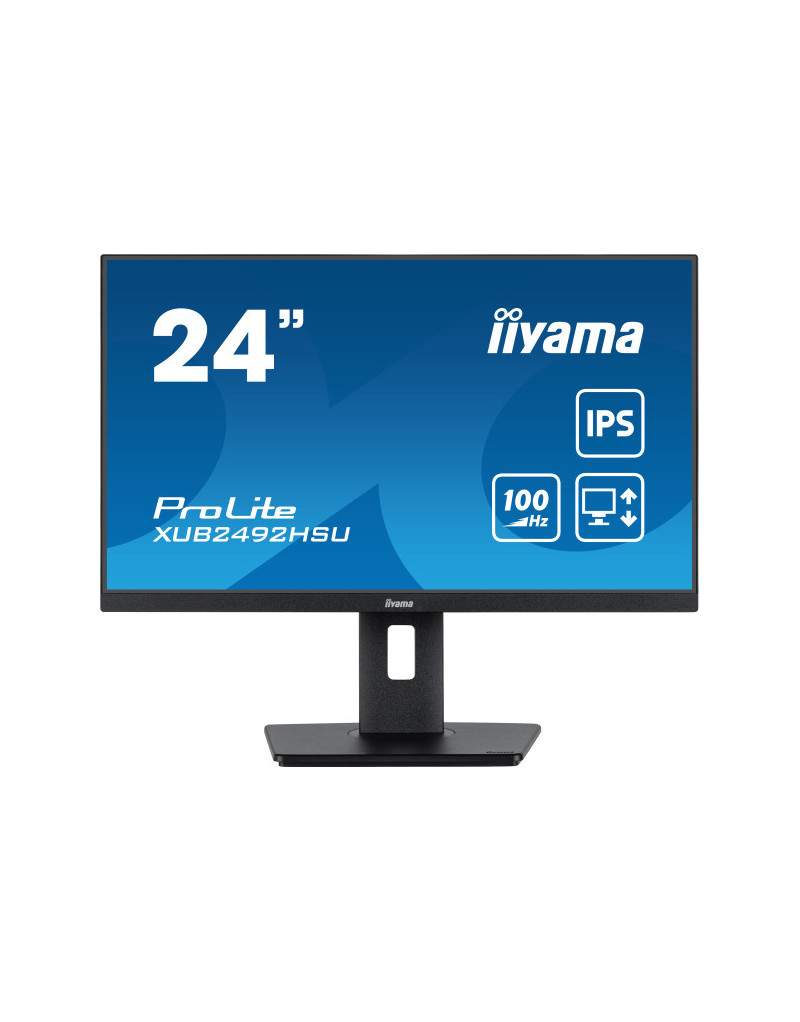 Monitor 24" Iiyama XUB2492HSU-B6 IPS 1920x1080/100Hz/0.4ms/HDMI/DP/USB/pivot/zvu - 1 Monitor 24" Iiyama XUB2492HSU-B6 IPS 1920x1080/100Hz/0.4ms/HDMI/DP/USB/pivot/zvu - 1