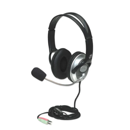 Slušalice sa mikrofonom Manhattan Classic 175555, black  - 1