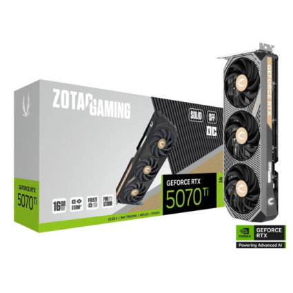 SVGA Zotac GeForce RTX 5070 Ti SOLID SFF OC 16GB GDDR7 256bit, ZT-B50710J3-10P  - 1