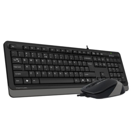 F1010 FSTYLER USB US siva tastatura + USB sivi miš A4 TECH - 1