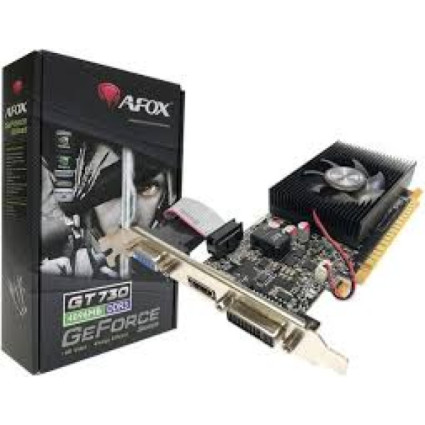 SVGA AFOX GT730 4GB DDR3 128bit DVI/HDMI/VGA/LP, AF730-4096D3L6  - 1