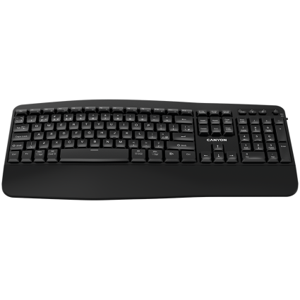 CANYON keyboard HKB-W6 Wireless Black  - 1