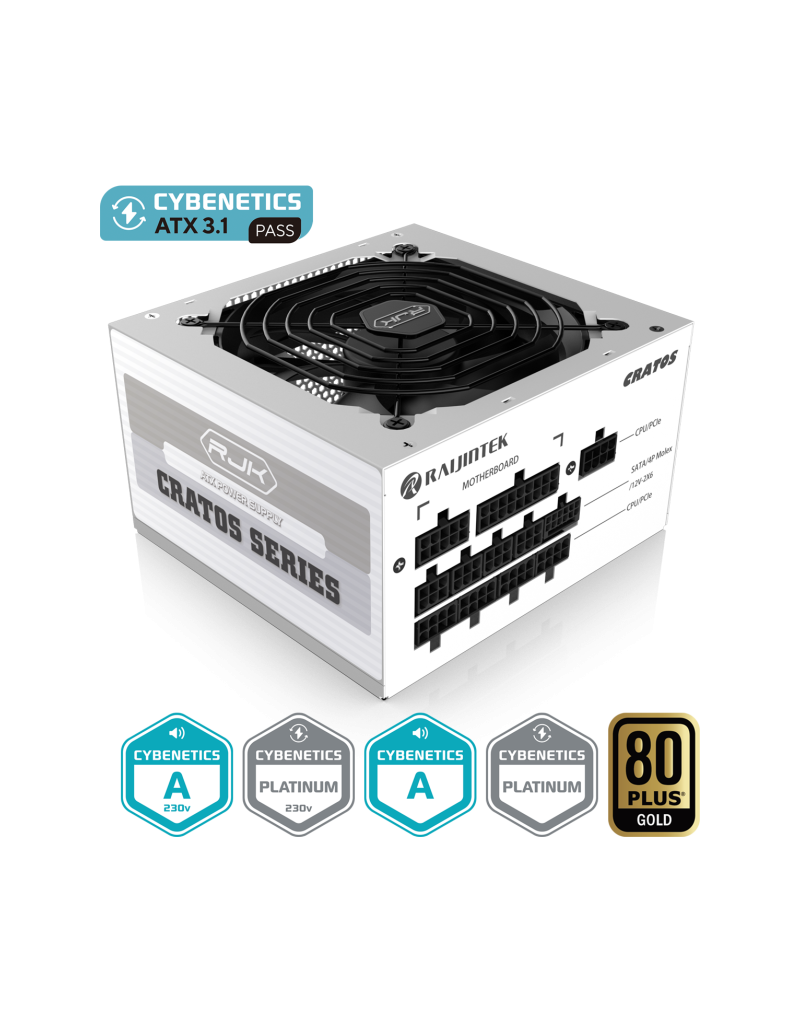 Napajanje 1200W Raijintek Cratos, Belo  0R30B00004  - 1