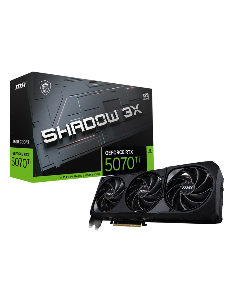 nvidia RTX 5070 Ti 16G 256bit GeForce RTX 5070 Ti 16G SHADOW 3X OC grafička karta MSI - 1
