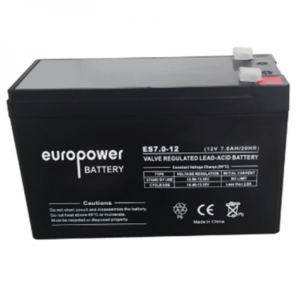 UPS Battery Europower ES12-7 12V 7Ah  - 1