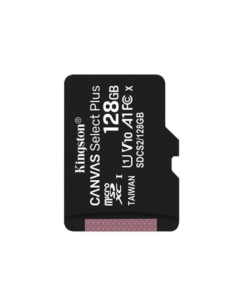 Micro SD Kingston 128GB Canvas Select Plus, SDCS2/128GBSP bez adaptera - 1 Micro SD Kingston 128GB Canvas Select Plus, SDCS2/128GBSP bez adaptera - 1