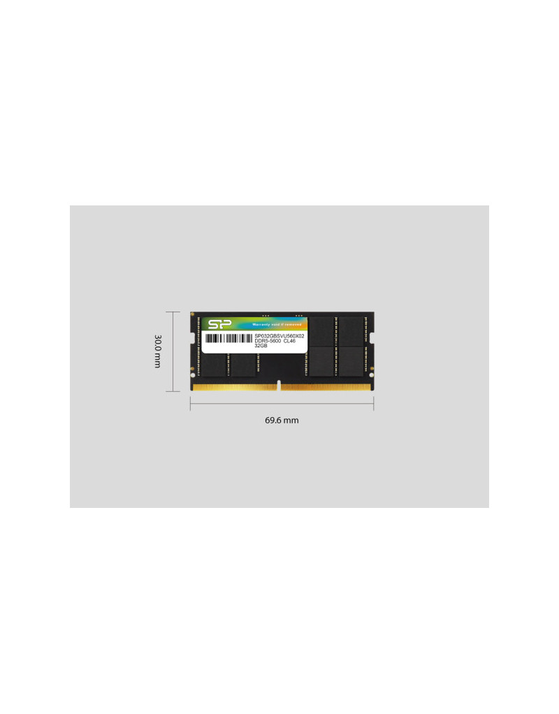 RAM SODIMM DDR5 16GB 5600MHz SiliconPower SP016GBSVU560F02 - 1 RAM SODIMM DDR5 16GB 5600MHz SiliconPower SP016GBSVU560F02 - 1