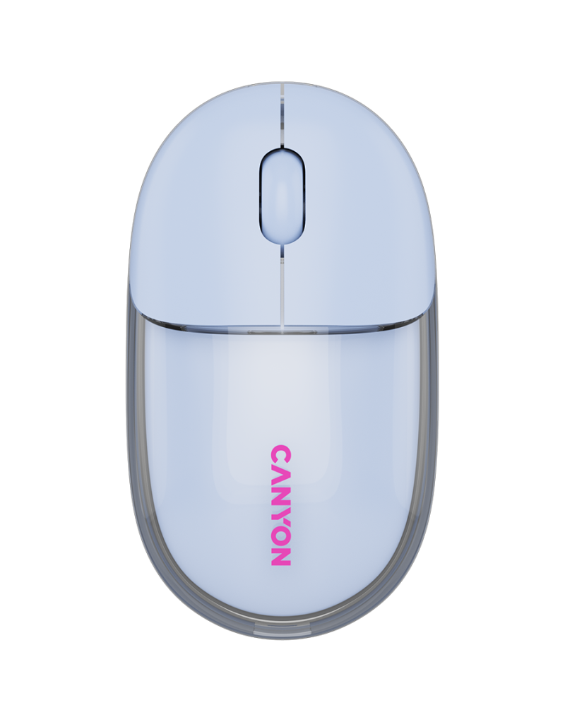 CANYON mouse OnClick 24 BT/ Wireless Transparent/Blue - 1 CANYON mouse OnClick 24 BT/ Wireless Transparent/Blue - 1