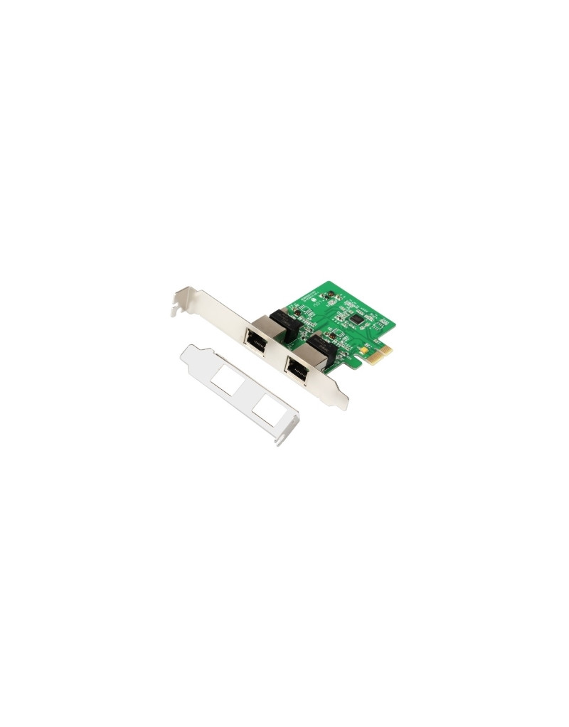 PCI-Express kontroler 2-port Gigabit Ethernet E-GREEN - 1 PCI-Express kontroler 2-port Gigabit Ethernet E-GREEN - 1