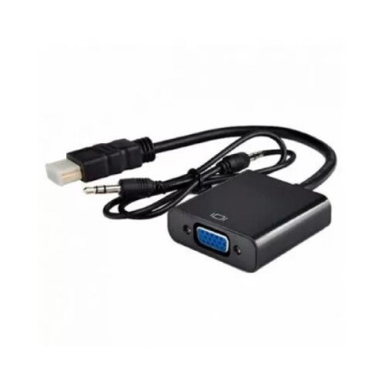 Adapter-konverter Linkom HDMI-VGA M/F + audio  - 1