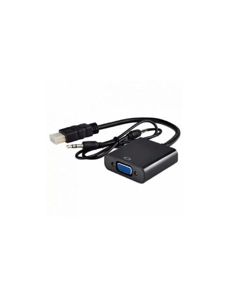 Adapter-konverter Linkom HDMI-VGA M/F + audio  - 1