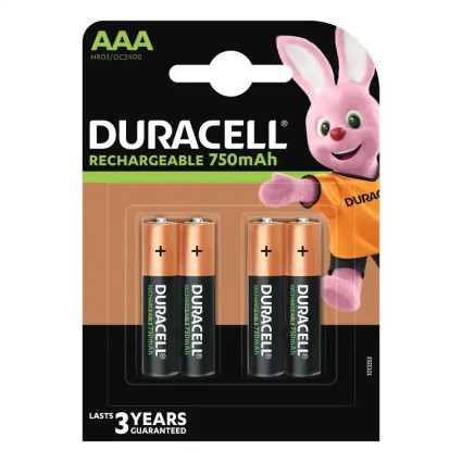 Punjiva baterija Duracell AAA 750mAh-pak 4 kom-  - 1