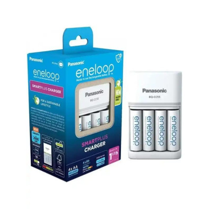 Punjač sa baterijama Panasonic Eneloop BQCC 55  - 1