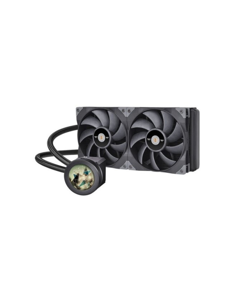 CPU Cooler Thermaltake TOUGHLIQUID Ultra 280 LCD 2.1" Black, CL-W374-PL14BL-A  - 1