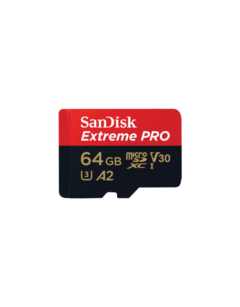 Micro SDXC SanDisk 64GB Extreme PRO, SDSQXCU-064G-GN6MA sa adapterom  - 1