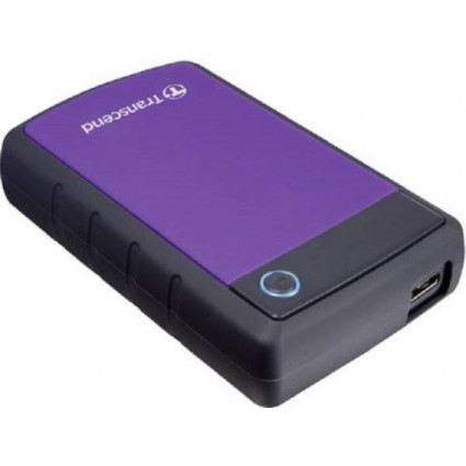 HDD E2.5" Transcend 4TB USB 3.0 TS4TSJ25H3P Anti-shock Black/Purple  - 1