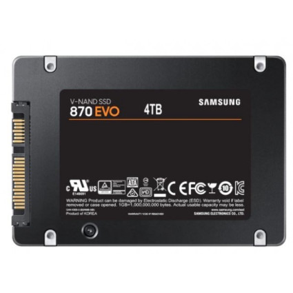 SSD 2.5" SATA 4TB Samsung 870 EVO 560/530MBs, MZ-77E4T0B/EU  - 1