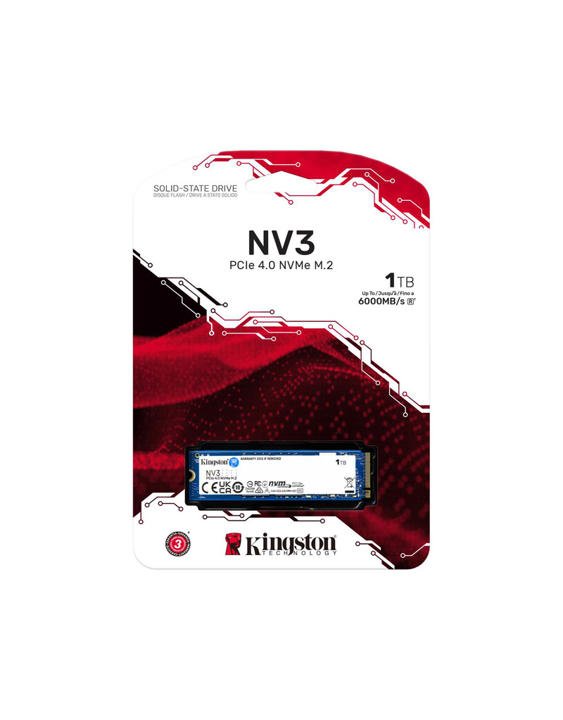 1TB M.2 NVMe SNV3S/1000G series NV3 SSD KINGSTON - 1