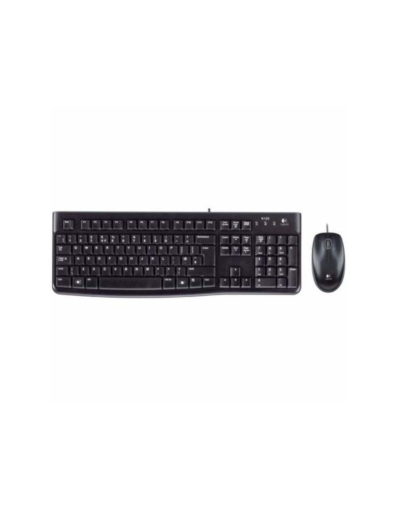 Tastatura + miš Logitech Deluxe MK120 USB US black
