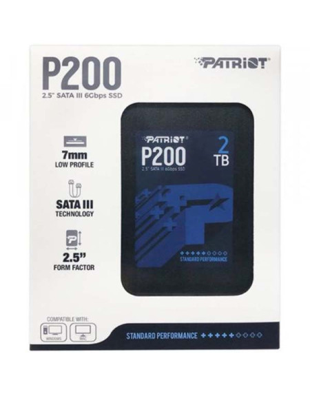 SSD 2.5 SATA3 2TB Patriot P210 520MBS/430MBS P210S2TB25