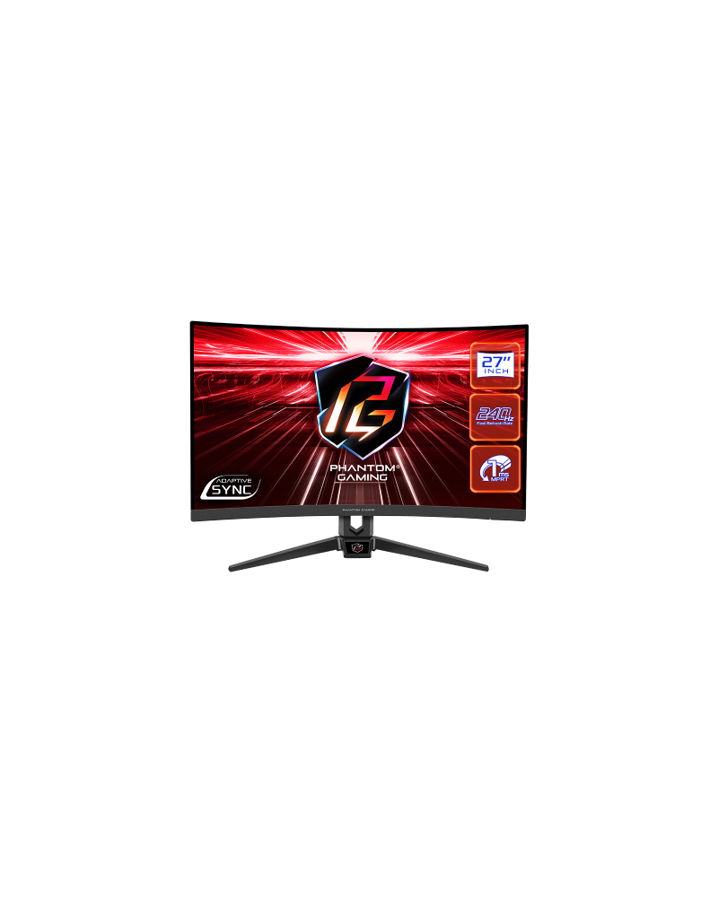 Monitor 27" AsRock PG27F15RS1A VA 1920x1080/240Hz/1ms/HDMIx2/DP/zvučnici  - 1