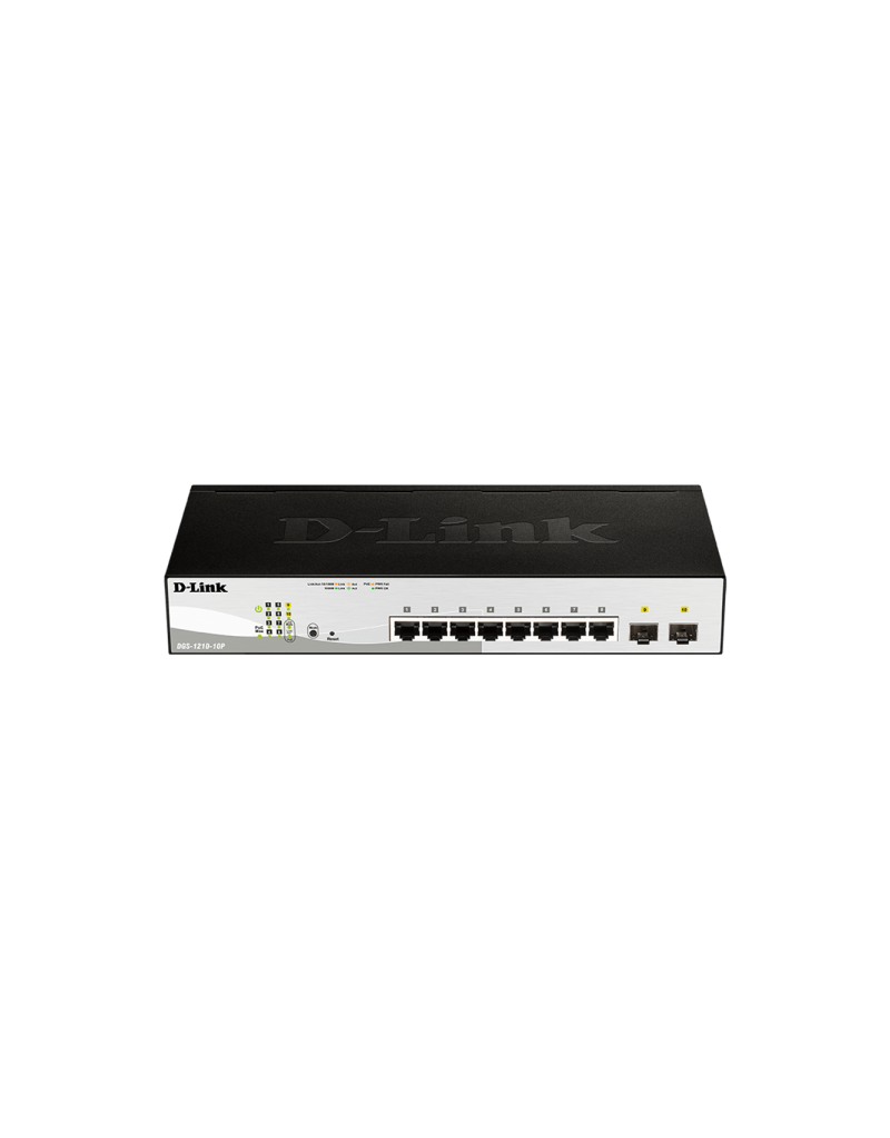 LAN Switch D-Link DGS-1210-10P/E 10/100/1000 8PoEport/2SFP Smart - 1 LAN Switch D-Link DGS-1210-10P/E 10/100/1000 8PoEport/2SFP Smart - 1