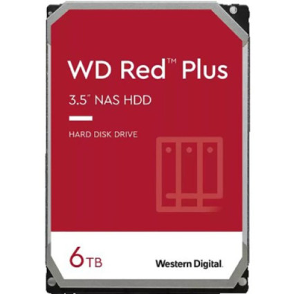 HDD WD 6TB WD60EFPX Red Plus 5400RPM 256MB  - 1