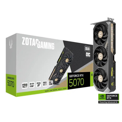  Grafička karta Zotac Gaming Geforce RTX 5070 Solid OC 12GB DDR7 192 bit---  - 1