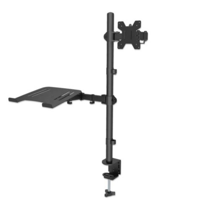 Nosač za monitor sa postoljem za laptop Manhattan 462136 13"-32"  - 1