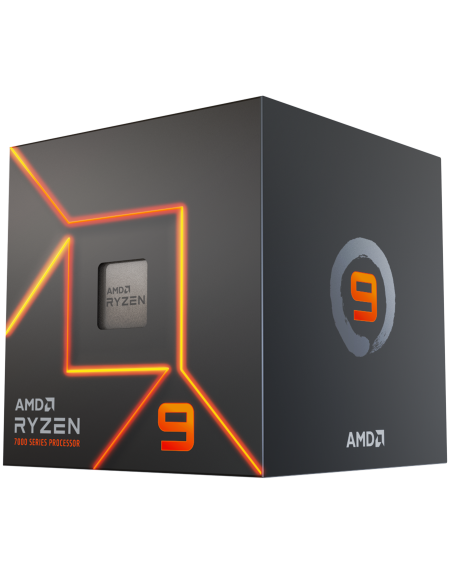 AMD Ryzen 9 7900 AM5 Processor PIB with Wraith Prism Cooler and