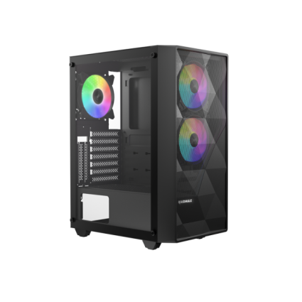 Kuciste Raidmax Meshian X902 S, 3x RGB fan/Crni/Window/X902TBS  - 1