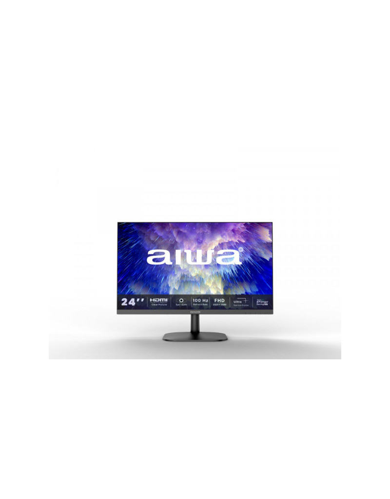 Monitor 23.8" Aiwa MF2405-B IPS 1920x1080/75Hz/5ms/HDMI/VGA/VESA  - 1