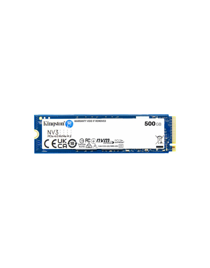 SSD M.2 NVMe Kingston NV3 500GB, Gen.4 SNV3S/500G - 1 SSD M.2 NVMe Kingston NV3 500GB, Gen.4 SNV3S/500G - 1