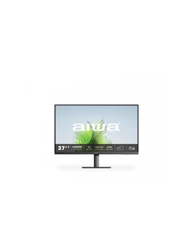 Monitor 27" Aiwa MF2705-B IPS 1920x1080/75Hz/5ms/HDMI/VGA/VESA  - 1