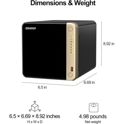 STORAGE QNAP NAS TS-464-8G 4-Bay  - 1