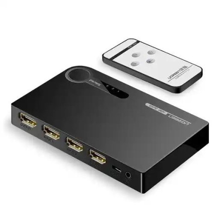 HDMI switch 3x1 3D 4K Ugreen + Daljinski  - 1