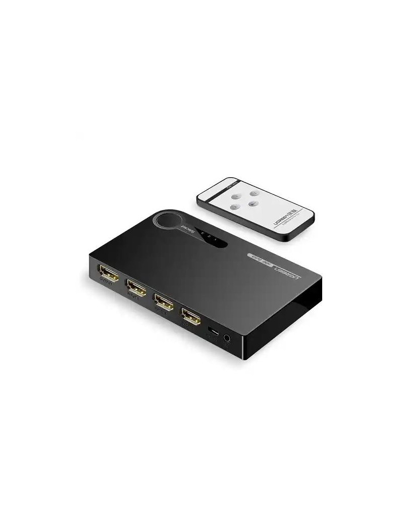 HDMI switch 3x1 3D 4K Ugreen + Daljinski  - 1