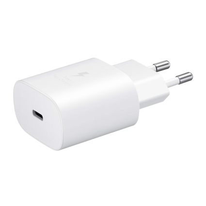 Kućni punjač Samsung PD 3A 25W Type C bez kabla beli BULK (EP-TA800NWE)  - 1