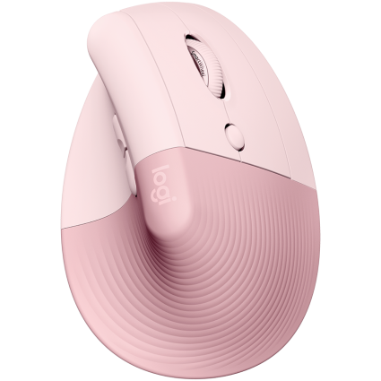 LOGITECH Lift Bluetooth Vertical Ergonomic Mouse - ROSE/DARK