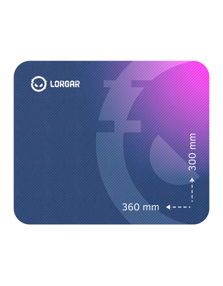 Lorgar Main 133, Gaming mouse pad, High-speed surface, Purple