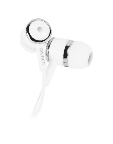 CANYON EPM- 01 Stereo earphones with microphone, White, cable
